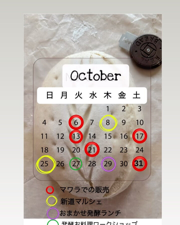 🍂 MaWaRa 10月スケジュール